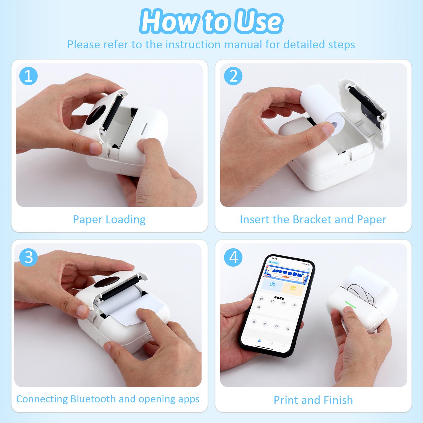 Portable Thermal Printer with  - đánh giá và giá Thermal Printer