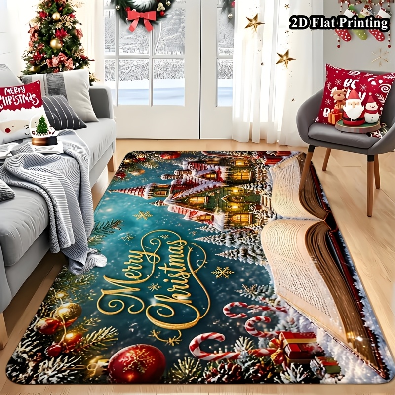 1pc 2D Flat Christmas Rug, Mag - đánh giá và giá Commercial Book Printing Machines