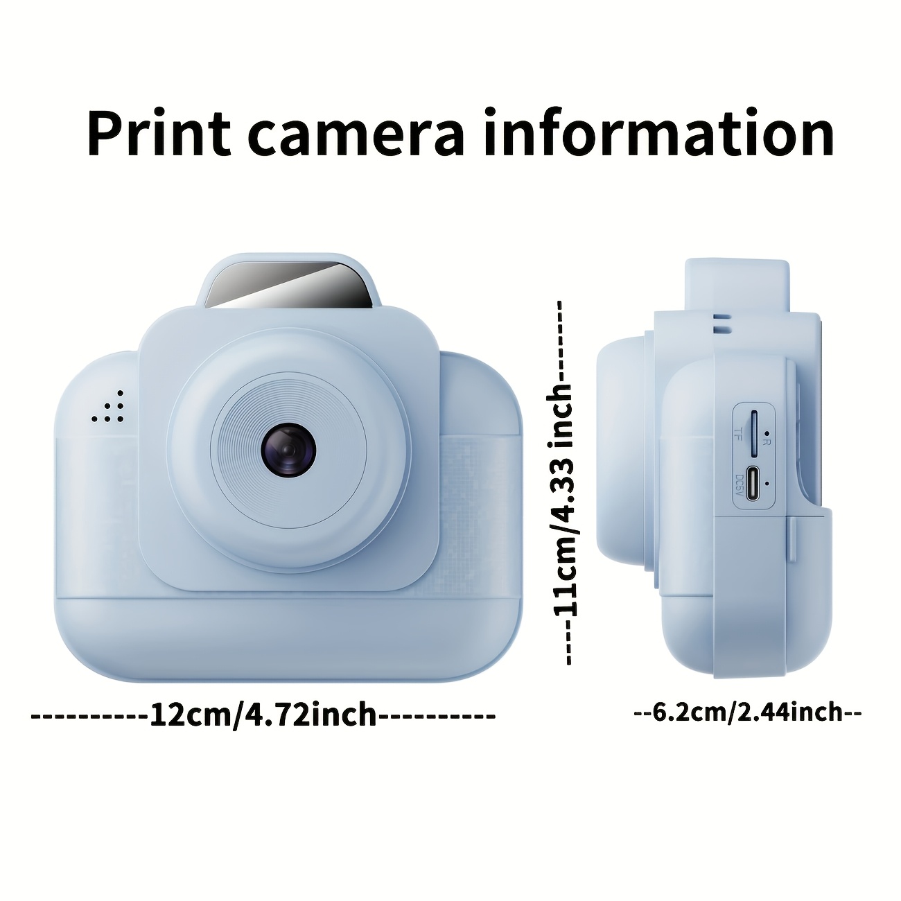 Portable photo printer (blue)  - đánh giá và giá Thermal Printer